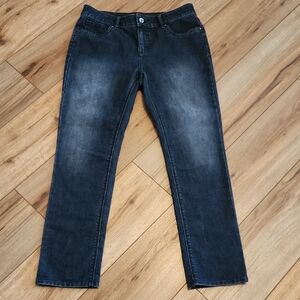 Chaus Sport Straight-Leg Jeans in Dark Blue Wash - Women's Size 8P